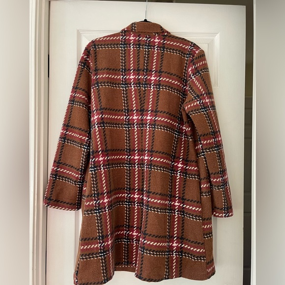 Potter Pot open front plaid trench - Picture 2 of 6